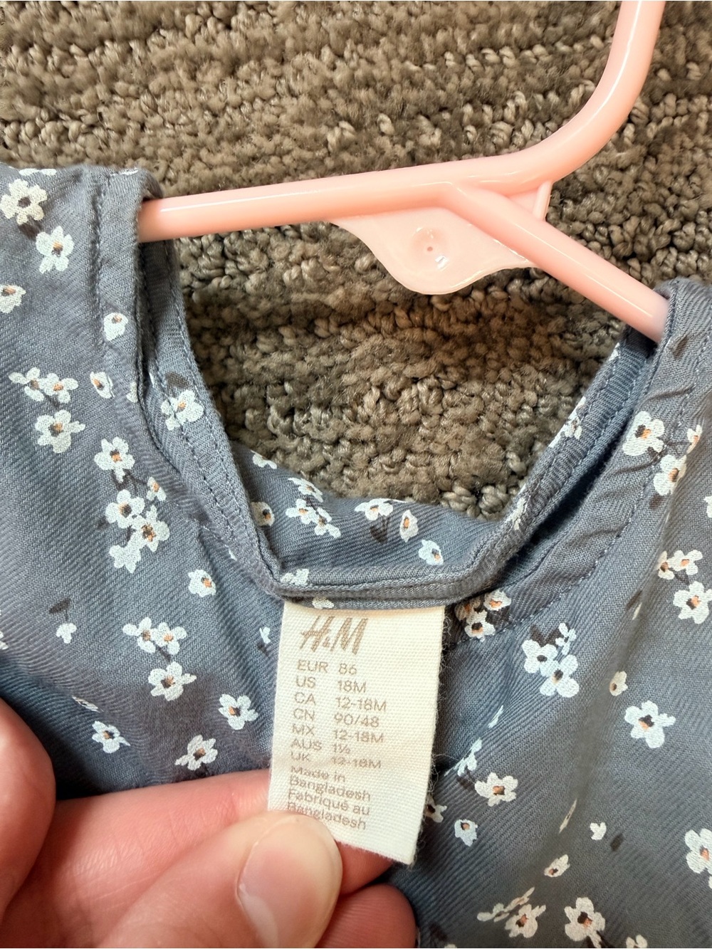 H&M Floral Dress. 100% Cotton - Picture 3 of 4